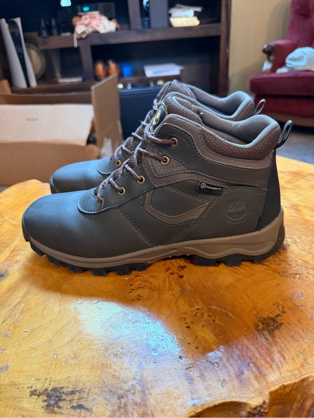 Timberland Mt Maddsen Charcoal Gray Waterproof Boot Boys 7 / Mens 5.5 Womens 8.5